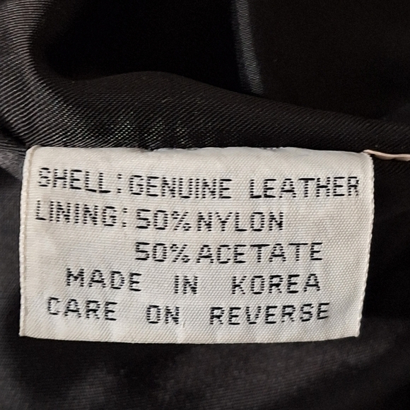 Lisa Loren Black Matrix Front Pockets 3/4 Sleeve Genuine Leather Coat Size M - Picture 11 of 11